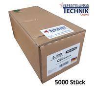 5000 agrafes Q-6774 63mm CNKHA galvanisées pour Prebena Senco Würth Q BeA 180 Haubold HD7900 KL-39