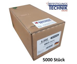 5000 agrafes Q-6774 63mm CNKHA galvanisées pour Prebena Senco Würth Q BeA 180 Haubold HD7900 KL-39