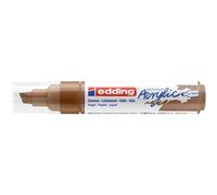 Edding 5000 Marqueur acrylique large - noisette - 1 feutre acrylique imperméable - pointe biseautée 5-10 mm - peinture acrylique pour peindre sur la toile, le papier kraft, le bois et la pierre