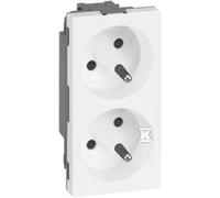 Double prise avec/u 2x230V 16A Simon Connect 50000458-030