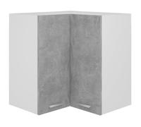 500SPECIAL MONDAY Armoire d'angle suspendue de cuisine|Meuble haut de cuisine Vintage Gris béton 57x57x60 cm Aggloméré Maison parf