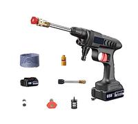 500W Électrique sans Fil Haute Pression Laveuse 20000mAh Pistolet À Eau 21V Batterie Lavage De Voiture Buse d'eau Nettoyage Machine Jet Puissant