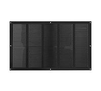 500x300mm Grille de Ventilation en Acier Noir avec Moustiquaire - Grilles d'aération Métallique