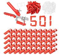 501 Pièces Croisillon Autonivelant 3mm Croisillon Carrelage Autonivelant Kit de Nivellement pour Cale Carrelage avec Pince Pour Carrelage Sol Carreaux de mur