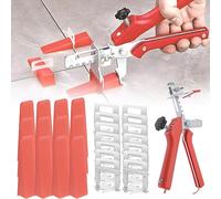 501 Pièces kit de croisillon autonivelant 3mm avec 400 Croisillon Carrelage Autonivelant 100 Cale Carrelage Réutilisable et 1 Pince à Niveler pour la Pose de Carreaux épaisseur 3-16mm