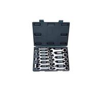 KS Tools – Coffret clé mixte courte à cliquet réversible 503.453 GEARplus 10 pcs 8–19 mm +4 embouts