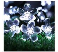 50led solar cherry light string décoration de vacances lanterne - blanc Blanc G