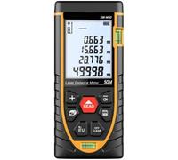 50m Télémètre laser - Outil de mesure avec double niveau à bulle - Télémètre laser numérique portable