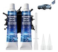 50ML*2 Colle pare Brise Voiture, Colle Carrosserie Voiture, Portes Voiture | Colle à Pare Brise Noir, Résistant à la Chaleur, Durcissement Rapide, Scellé et étanche, pour Le Collage et Fenêtres, Toits
