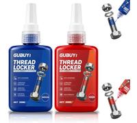 50ml*2 Frein Filet Bleu & Rouge, Sécurité des Vis, Adhésif de Force Moyenne | Prévention du Desserrage, des Fuites, et de la Corrosion, Sécurise Raccords Métalliques, pour Écrous, Boulons