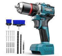 50Nm Perceuse Visseuse Sans fil Compatible avec Batteries Makita 18V | 500-2000tr/min, 2 Vitesses, 23 Réglages Couple, Lampe LED, pour Les Projets Bricolage, Les Réparations Maison(Sans Batterie)