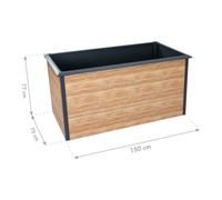 50NRTH GmbH Westmann Bac surélevé Primus L 75 × 150 × 77 cm Quantité:1