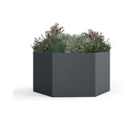 50NRTH GmbH Westmann Métal Bac de culture surélevé hexagonal Varia 52 Anthracite 100 × 100 × 52 cm Quantité:1