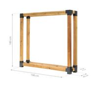 50NRTH GmbH Westmann Râtelier à bois de cheminée Michel XXL 40 × 198 × 180 cm Quantité:1