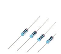 50pcs 1/2W Metal Film Resistor 1 1.2 1.5 10 12 15 100 120 150 R K Ohm 1K2 1K5 1% 0.5W Five-color Ring Resistance 1K 10K 100K 10R CZAOINCU(6.2R)