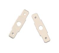 50pcs/100 pièces 6.3mm Inserts à Double tête H62 en laiton étamé PCB Circuit imprimé Joints de soudure condensateur moteur connecteurs(Quantity 100pcs)