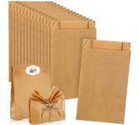 50pcs/10pcs/1 pièce Sacs cadeaux en papier kraft, Sacs cadeaux en papier pastel, Sacs à bonbons en papier kraft, Sacs cadeaux de fête, Petits sacs cadeaux en papier kraft, Petits sacs cadeaux colorés,