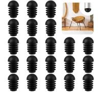 50pcs 19mm Embouts de Meubles Pieds de Meubles en Plastique pour Tubes Bouchons de Tube Ronds pour Chaises Pieds