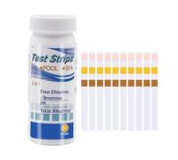 50pcs BandeletteDe Test Ph Piscine 3 En 1 Chlore, PH Et Alcalinité BandeletteTest Pour Bain À Remous, Aquarium, Piscine Et Spa