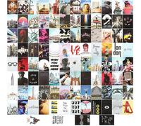 50Pcs Cartes postales de couverture d'album, WOVTE Photo de couverture d'album -Affiche d'art de couverture d'album - 4x6 pouces