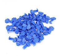 50pcs Cosse Electrique Connecteur Rapide, Keenso Fil Bornes Epissure Rapide Fil Électrique Connecteur Câble Clip Terminaux À Sertissage Bleu