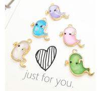 50pcs Délicat Fantôme Alliage Pendentif Halloween Bijoux Pendentif Décoratif Prime Pendentif Accessoires Pour Collier Artisanat Boucles D'oreilles