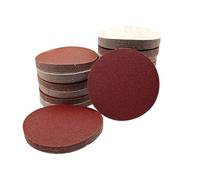 50pcs Disques abrasifs excentriques Ø 150mm | P60|P100|P150|P320|P600 | Rouge non perforé | Jeu de disques abrasifs