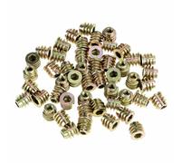 50Pcs Écrous à Visser M4 * 8 Mm, écrous à Six Pans Creux en Alliage de Zinc Type Tête Hexagonale Filetée Meubles écrou à Tête Hexagonale écrous Filetés Inserts Filetés