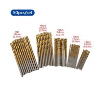 50pcs forets ensembles 1mm 1.5mm 2mm 2.5mm 3mm petits forets HSS accessoires de forage pour la maçonnerie en métal bricolage outils de travail du bois