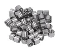 50pcs M8 Filetage Femelle Écrou Union Kit d'Écrou Union d'Entretien en Acier Inoxydable Robuste pour la Réparation de Machines et la Décoration de la Maison M8 x 1,25 10L8mm Acier