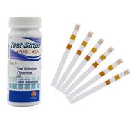 50Pcs Piscine Spa Eau Bandelettes De Test Ph Chlore Alcaline Acide Brome Dureté Test Outil De Papier (3 En 1)