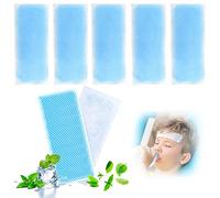 50pcs Poche de Glace en Gel, Poche de Gel Froid Instantané pour Enfants, Gel Patches de Refroidissement Compactes, pour Rafraîchir et Soulager la Chaleur, la Fièvre, la Douleur et la Fatigue