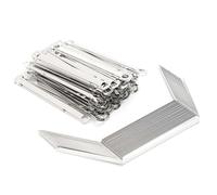 50PCS Prong Paper Fastener, Relieur à Lamelle, relieur de document, 350 Sheets Capacity 80mm Hole Pitch File Fasteners Paper File Folder Accessories for Home Work