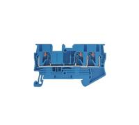 50Pcs PT2.5-TWIN Din Rail Term Block Push-in Twin 3-Cond 2.5mm Feed-Thru