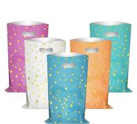 50pcs Sacs cadeaux, Sachets Anniversaire Garcon et Filles, Sacs de Cadeau Pochette Bonbon pour Faveur de Noël Anniversaire Fête