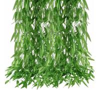 50pcs Saule artificielle lierre 1.8M, guirlande feuilles fausses, décor mariage/balcons/jardin int/ext YYV