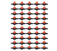 50Pcs Vanne D'Irrigation Goutte à Goutte, 4/7mm Petit Interrupteur Vanne Diamètre Extérieur 6mm Tuyau, Mini Jardin Micro Irrigation Vannes Joint Système D'arrosage