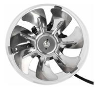 50W 220V 150mm Ventilateur d'Évacuation, Ventilateur D'extraction Silencieux Extracteur D'air Mural Système d'Échappement Venti