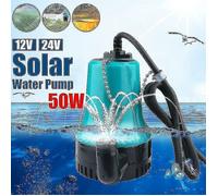 50w 4500l/h 2.5m Dc 24v pompe à eau solaire moteur sans brosse Circulation de l'eau pompe Submersible fontaine d'irrigation étang
