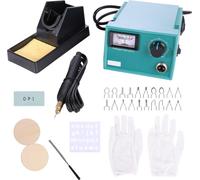 50W Kit professionnel de combustion du bois Brûleur Outil de pyrographie avec 20 pointes de fil, broche unique