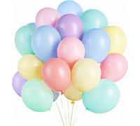 50x ballons pastel - macaroon Ø 35 cm pour anniversaire & mariage & fête - air & hélium