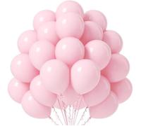 50x Ballons rose Ø 35 cm pour anniversaire & mariage & fête - Air & hélium