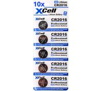 50X CR2016 Pile Lithium 3V / 90mAh (10X Paquet De 5)