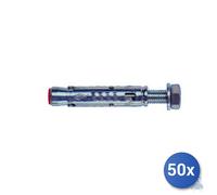 50x Fischer Goujon Cheville Ta M-S avec Vis Te Classe 8.8 8