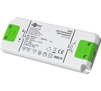 50x Goobay 65583 Transformateur LED à courant constant 700 mA, 12 W, super plat, blanc-vert - pour LED à courant constant 700 mA jusqu'à 12 W de charge totale dans la plage de tension 10-17 V (DC)