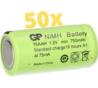 50x GP GP75AAH batterie rechargeable 2/3AA Mignon NiMH batterie 1.2V 750mAh