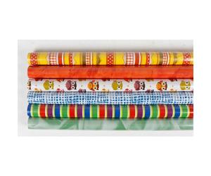 50x Papier cadeau 5x0,7m Rouleaux Mix Anniversaire Noël Pâques Couleurs Multicolores