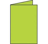50x RÖSSLER 16401022 Carte-lettre Paperado - A5, 220 g/qm, double, haute, nervurée vert maïs