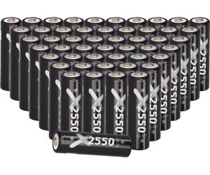 50x XCell Mignon Akku AA LSD Plus Ni-MH 1,2V 2550 mAh low self-discharge