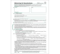 50xRNK Verlag 598 Contrat de location pour locaux commerciaux 6 pages pliées sur DIN A4